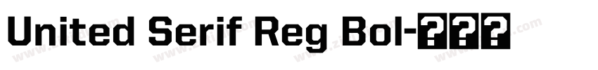 United Serif Reg Bol字体转换